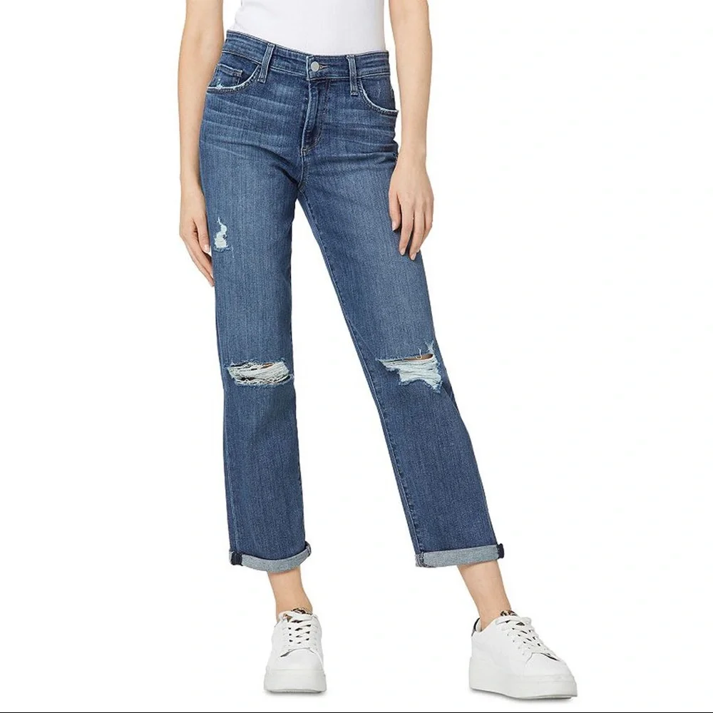 Joe’s Jeans The Niki Ripped Boyfriend Jeans in Benezette